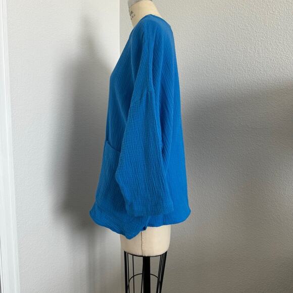 Jones & Co. - NWOT Cotton Gauze Summer Blouse size XL - Picture 2 of 10